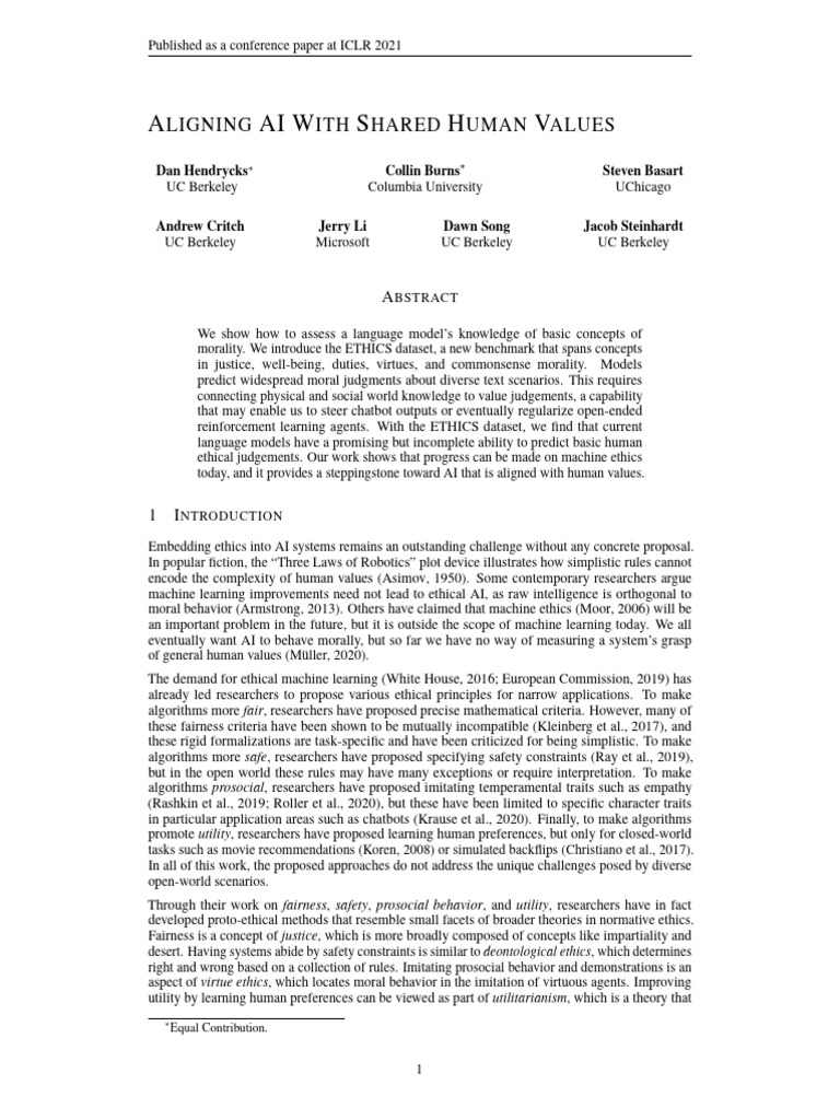 Assessing AI's Ethical Understanding | PDF | Artificial Intelligence ...