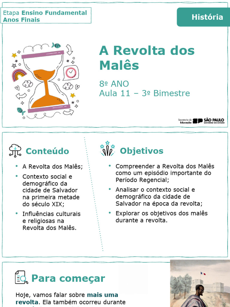 Revolta dos Malês: Contexto e Objetivos | PDF | Escravidão