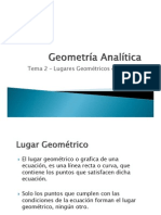 Geometría Analítica Tema 2