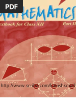 Download NCERT Mathematic Class XII Book - Part II by Kainshk Gupta SN88431840 doc pdf