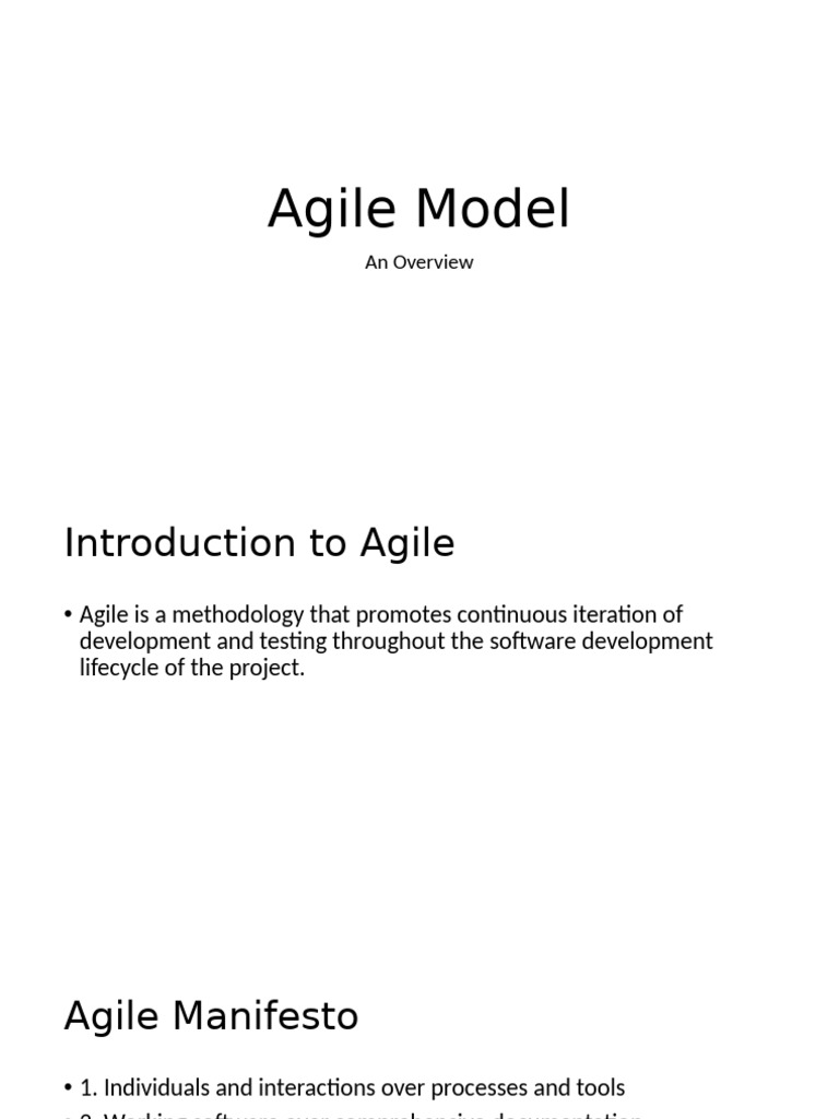Agile Model | PDF