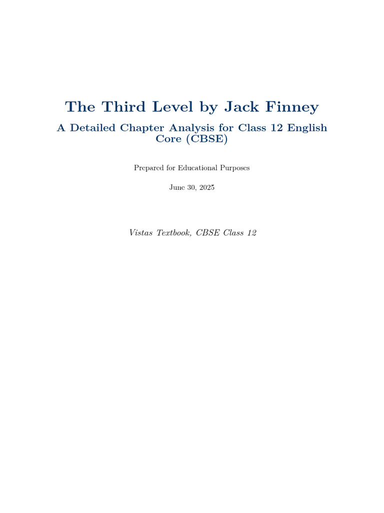 Chapter Analysis of 