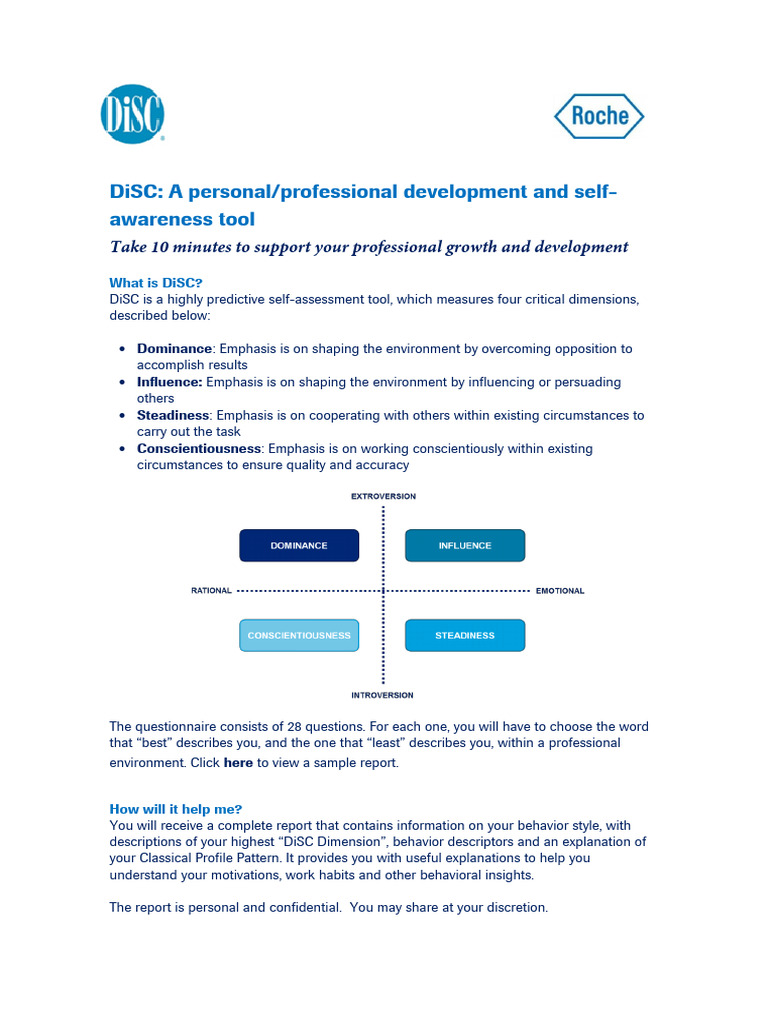 Disc Assessment Instructions