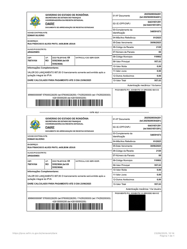 Dare Administrativo - Documento de Arrecadação de Receitas Estaduais ...