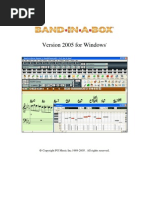 Download Band in a Box 2005 Manual by Jess Escribano SN88432439 doc pdf