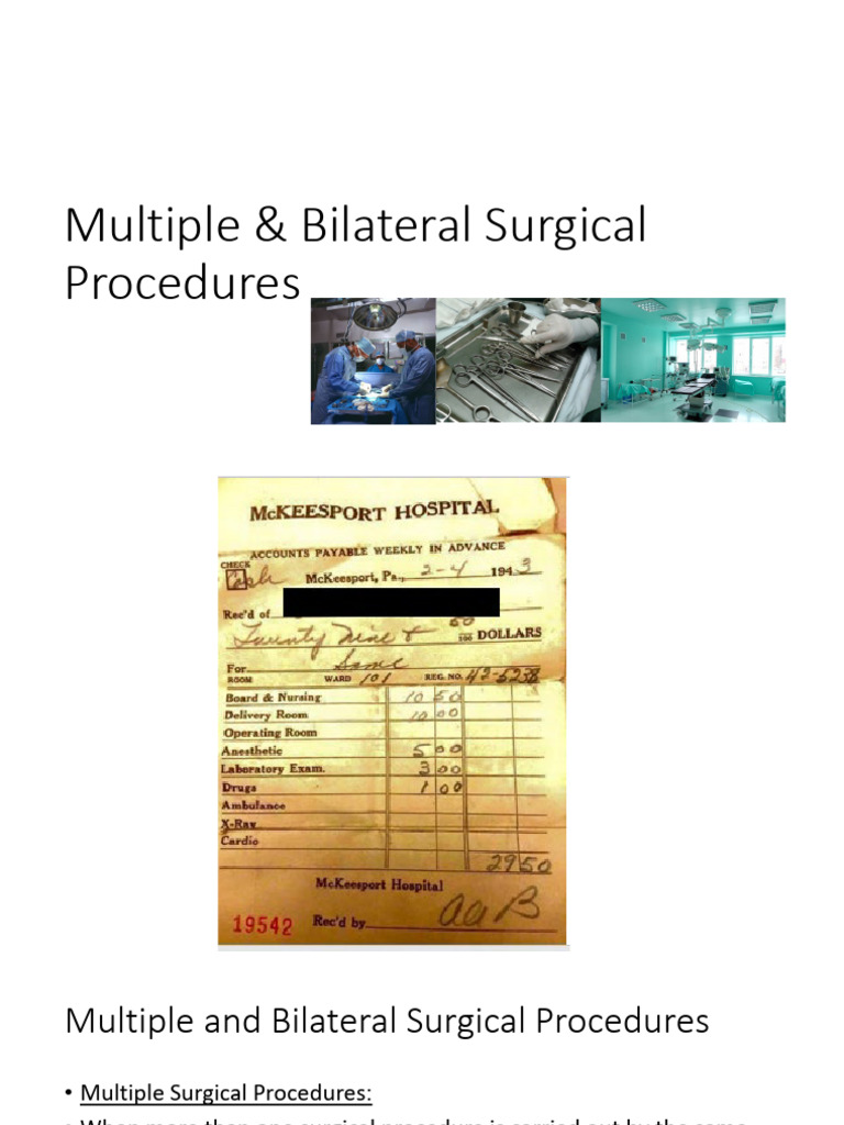 PowerPoint - Multiple & Bilateral Surgical Procedures - FOR - SLATE ...