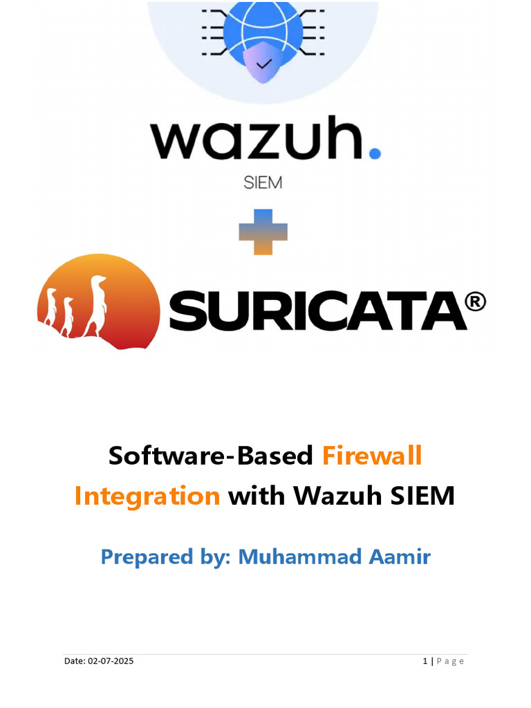 Wazuh SIEM Firewall Integration Guide | PDF
