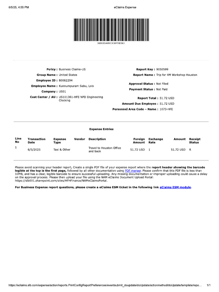 Travel Document - Trip 1 | PDF