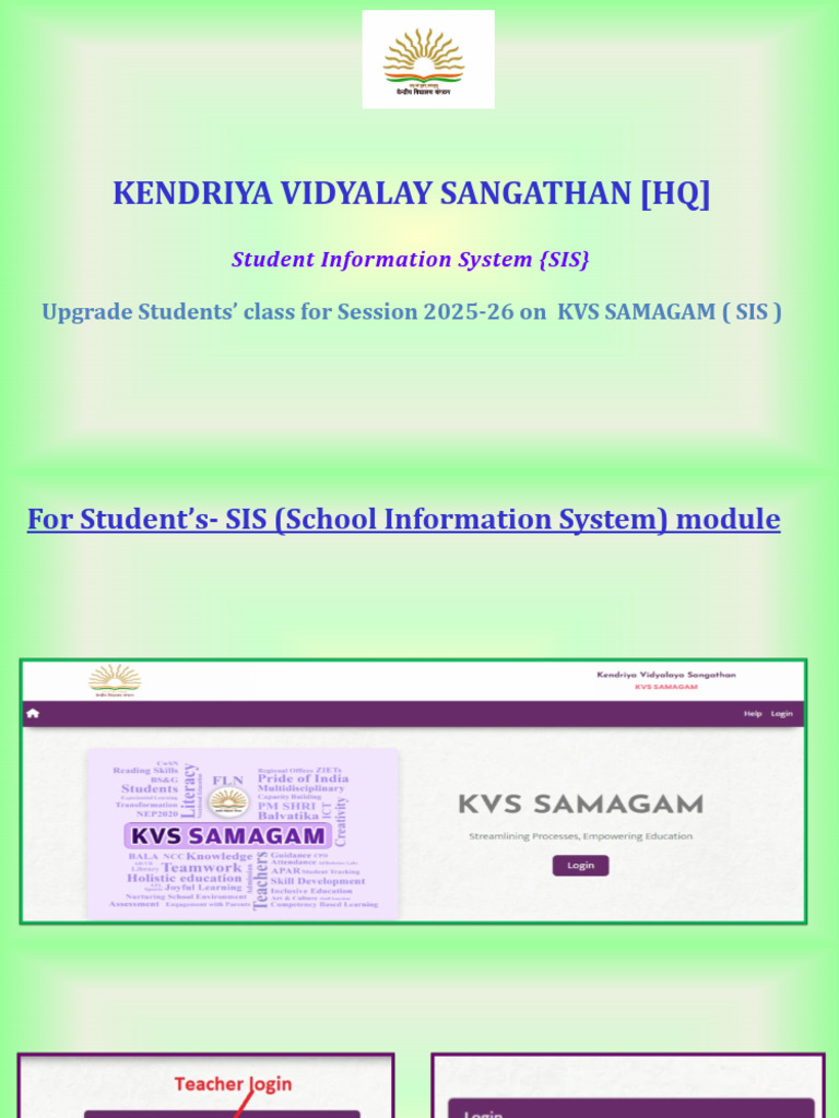 Upgrade Process for KVS Students 2025-26 | PDF | Computing