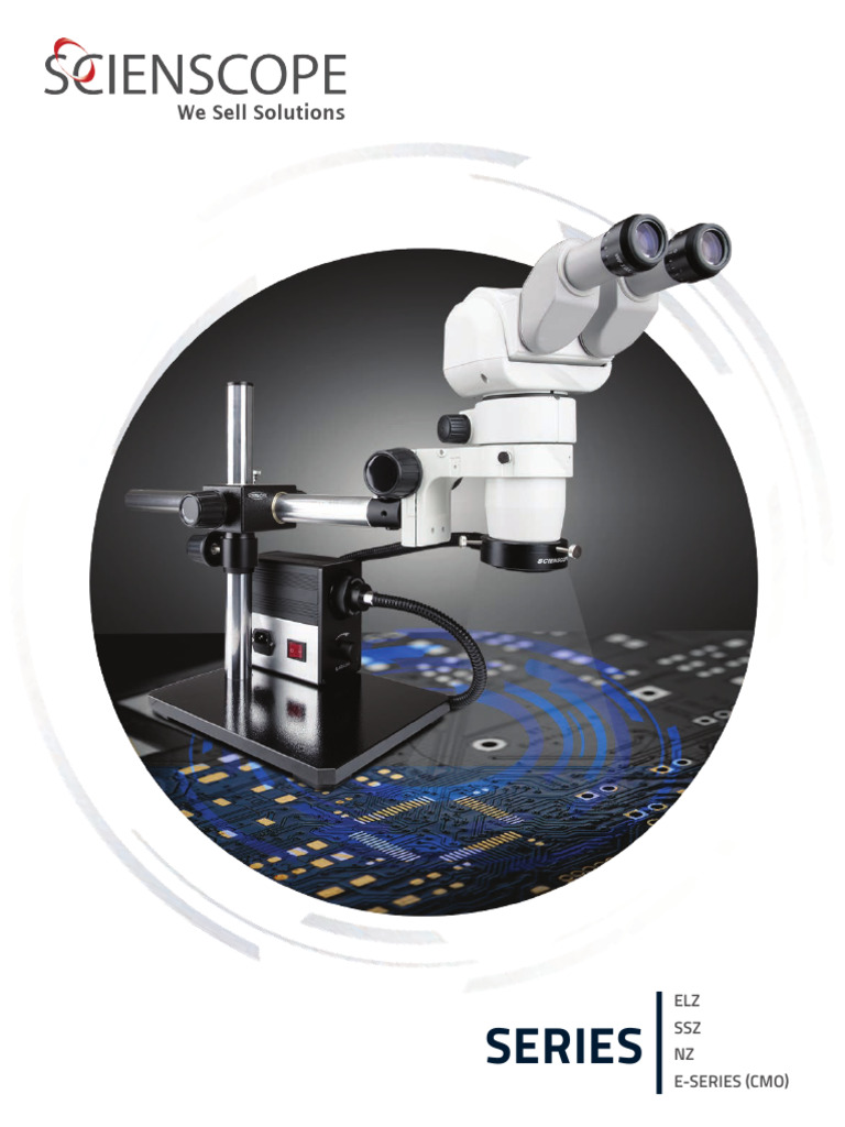 Scienscope Industrial Microscopes Overview | PDF | Zoom Lens | Optics