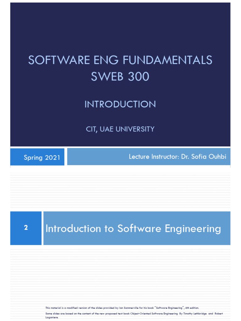 Software Engineering Fundamentals by Ouhbi | PDF | Software | Software ...