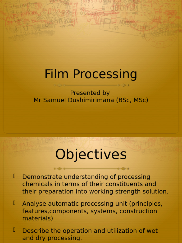 Radiographic Film Processing | PDF | Chemical Substances | Chemistry