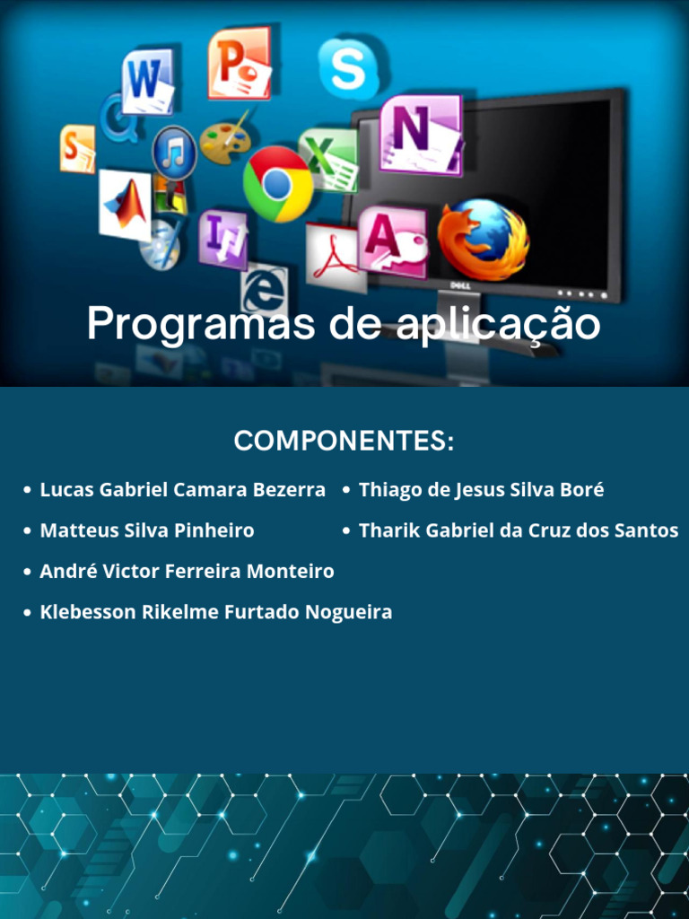 O que são programas aplicativos? | PDF | Programas | Programa de computador