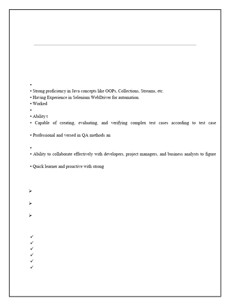 Software Engineer Resume - QA Testing Expert | PDF | Software Testing ...