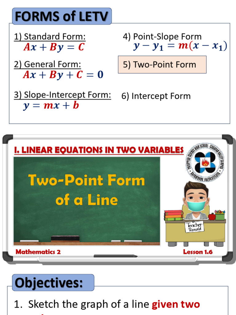 1.6 Two-Point Form (September 5) | PDF