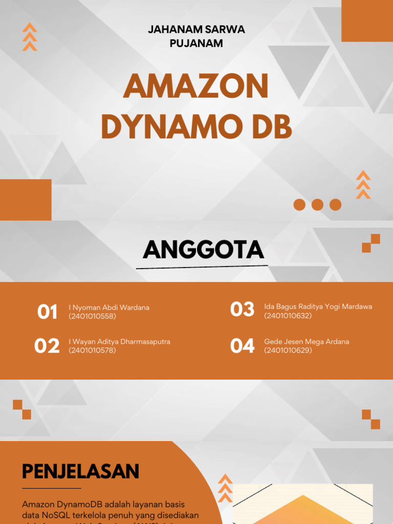 Tugas Kelompok 3 - AWS - DynamoDB | PDF