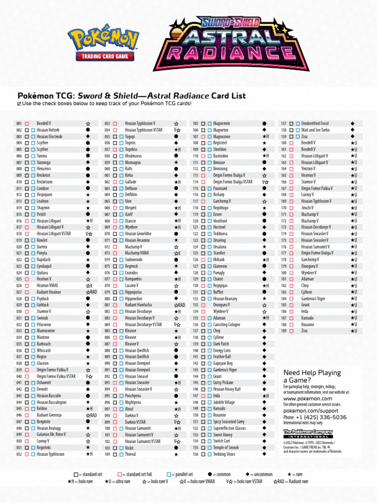 Swsh10 Web Cardlist en | PDF | Nintendo | Juegos japoneses