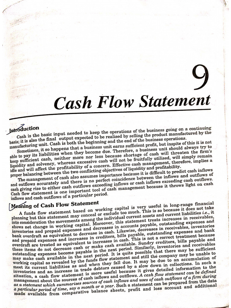 Cash Flow Statement | PDF