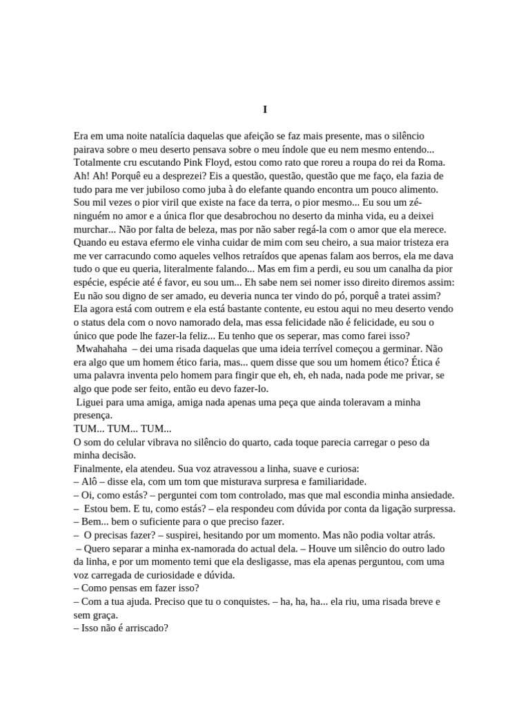 Reflexões de um Amor Perdido e Vingança | PDF | Amor