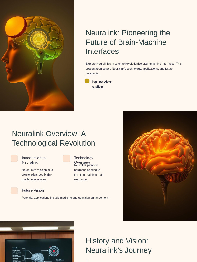 Neuralink's Vision for Brain-Machine Interfaces | PDF | Nervous System ...