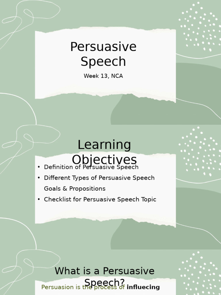 Policy Speech Proposition Examples | PDF | Persuasion | Proposition