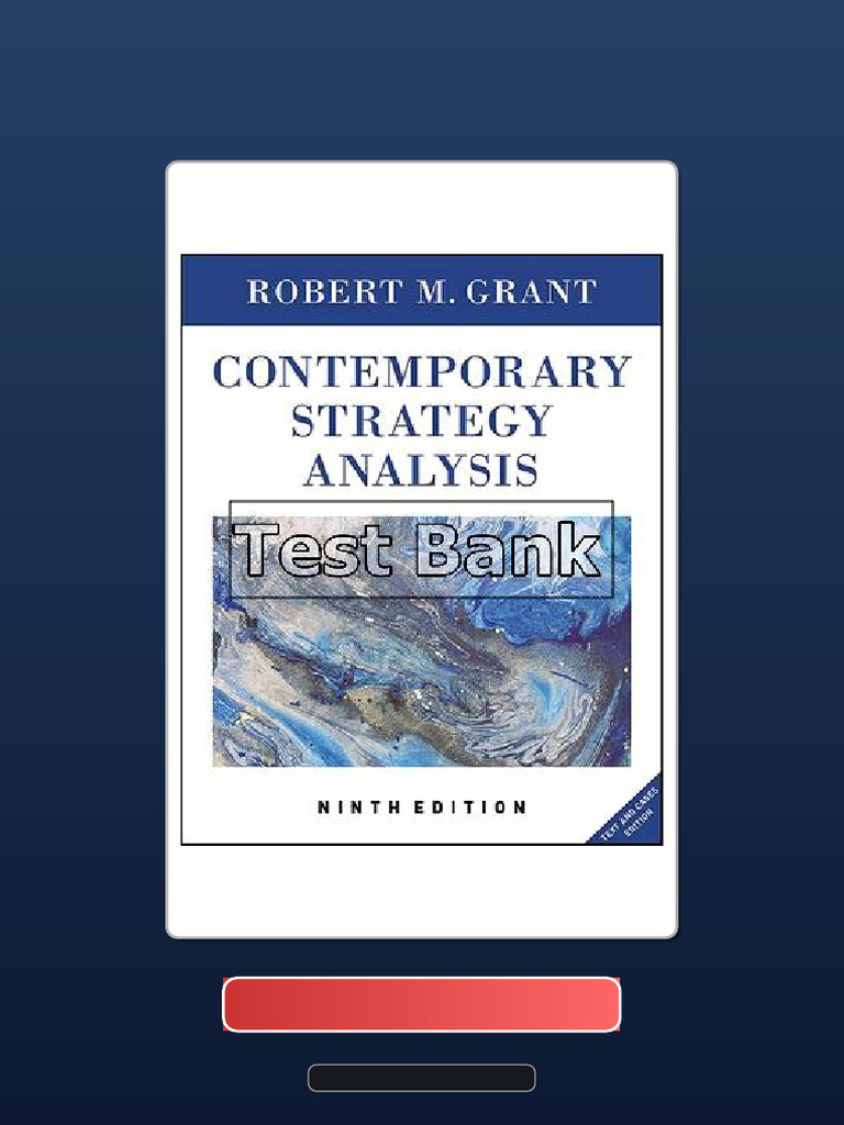 Complete Bundle Contemporary Strategy Analysis Text and Cases 9th ...