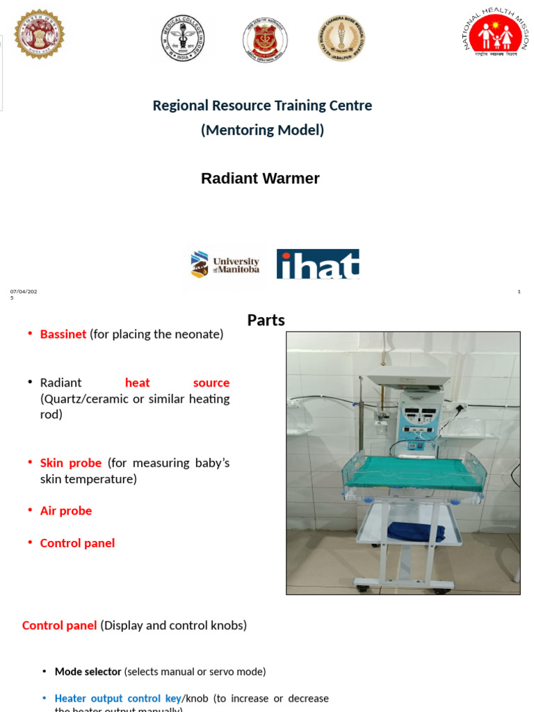 Radiant Warmer Parts and Care Guide | PDF