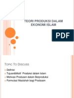 Teori Produksi Dalam Ekonomi Islam-1
