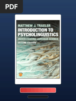 INTRODUCTION TO PSYCHOLINGUISTICS 第二版 INTRODUCTION TO