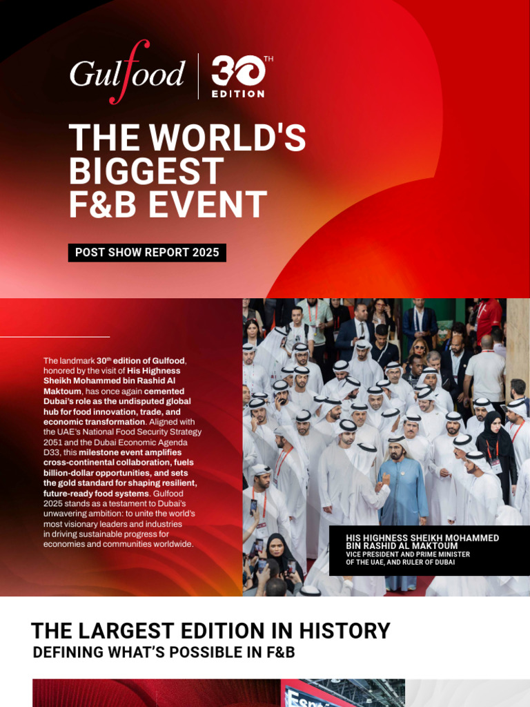Gulfood 2025 Post Show Report | PDF | Foods | United Arab Emirates