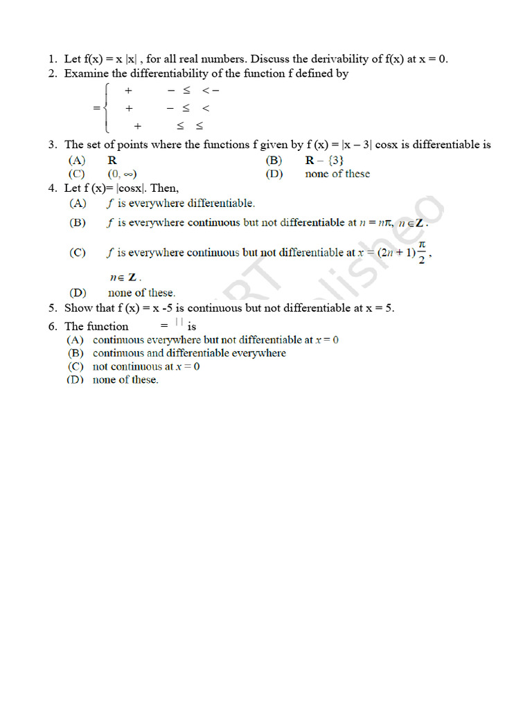 5.2 Differentiability | PDF