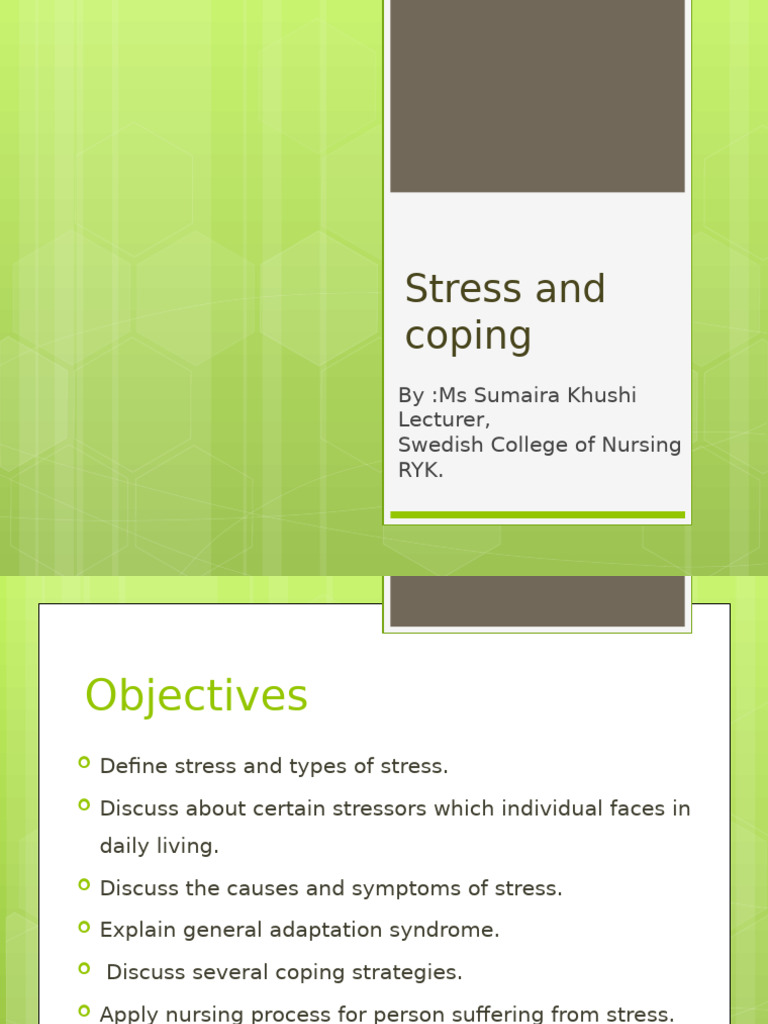Understanding Stress and Coping Strategies | PDF | Stress (Biology ...