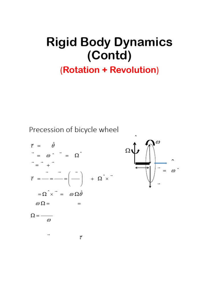 Rigid Body Dynamics: Gyroscope Motion | PDF | Rotation | Physics