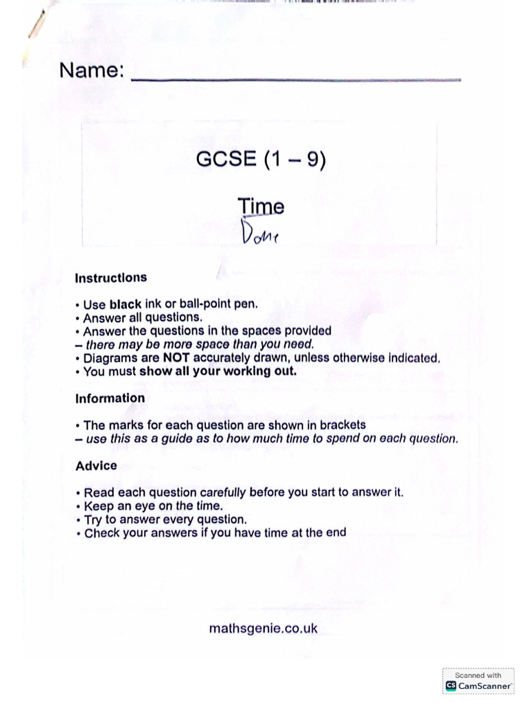Time Igcse | PDF