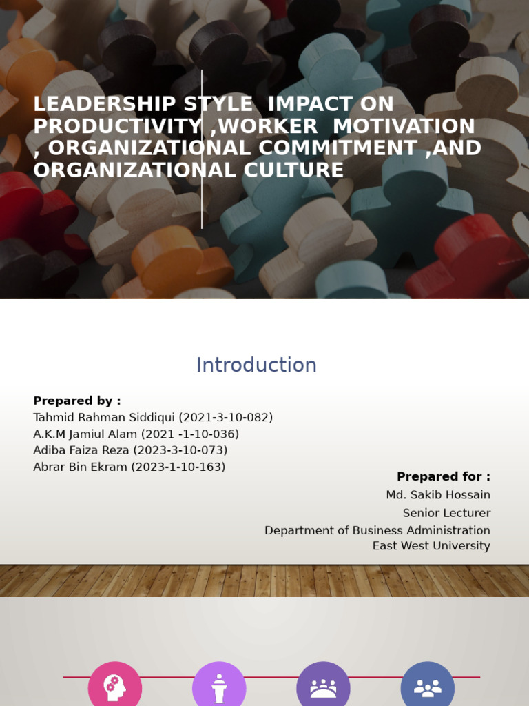 Leadership Styles and Their Impact | PDF | Leadership | Motivational