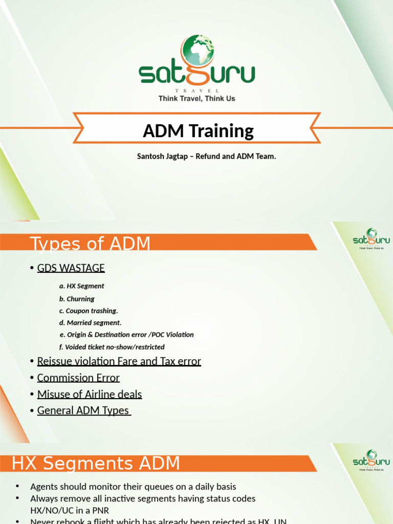 ADM Training | PDF | Fare | Airlines