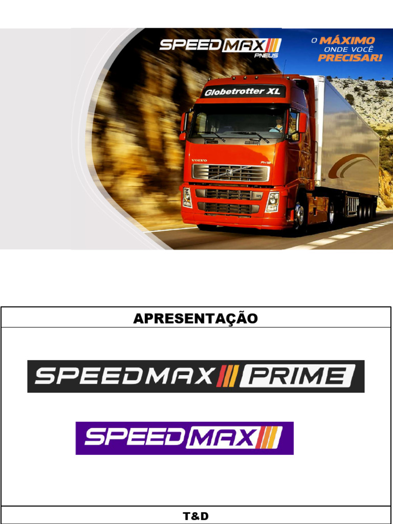 Trajetória e Produtos da SpeedMax | PDF | Pneu | Eixo