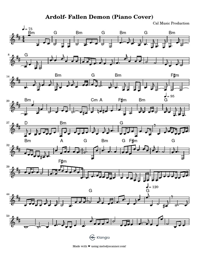 Ardolf: Piano Cover Arrangement | PDF