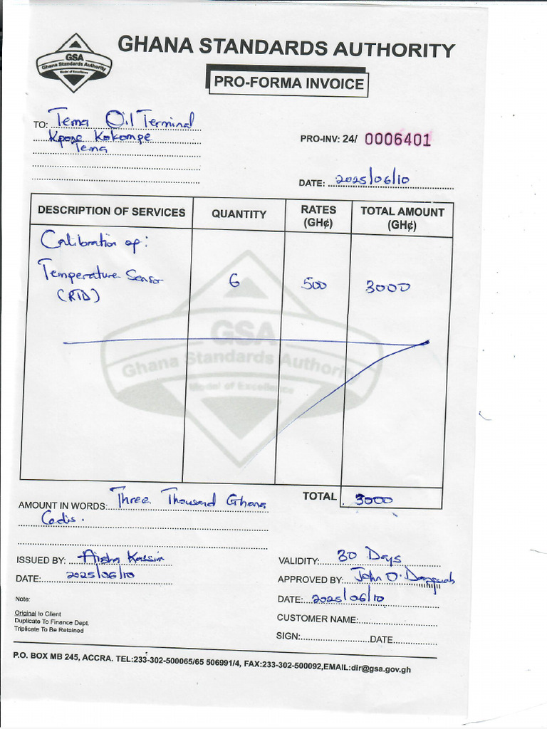 Tema Oil Terminal Quotation Temp | PDF