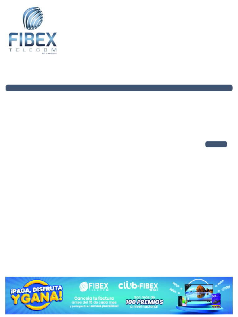 Factura Fibex Telecom C.A. 2025 | PDF