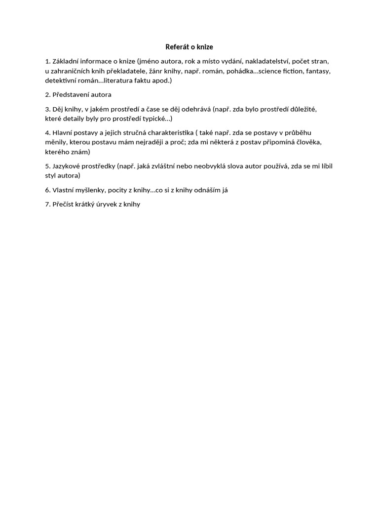 Referát o Knize | PDF