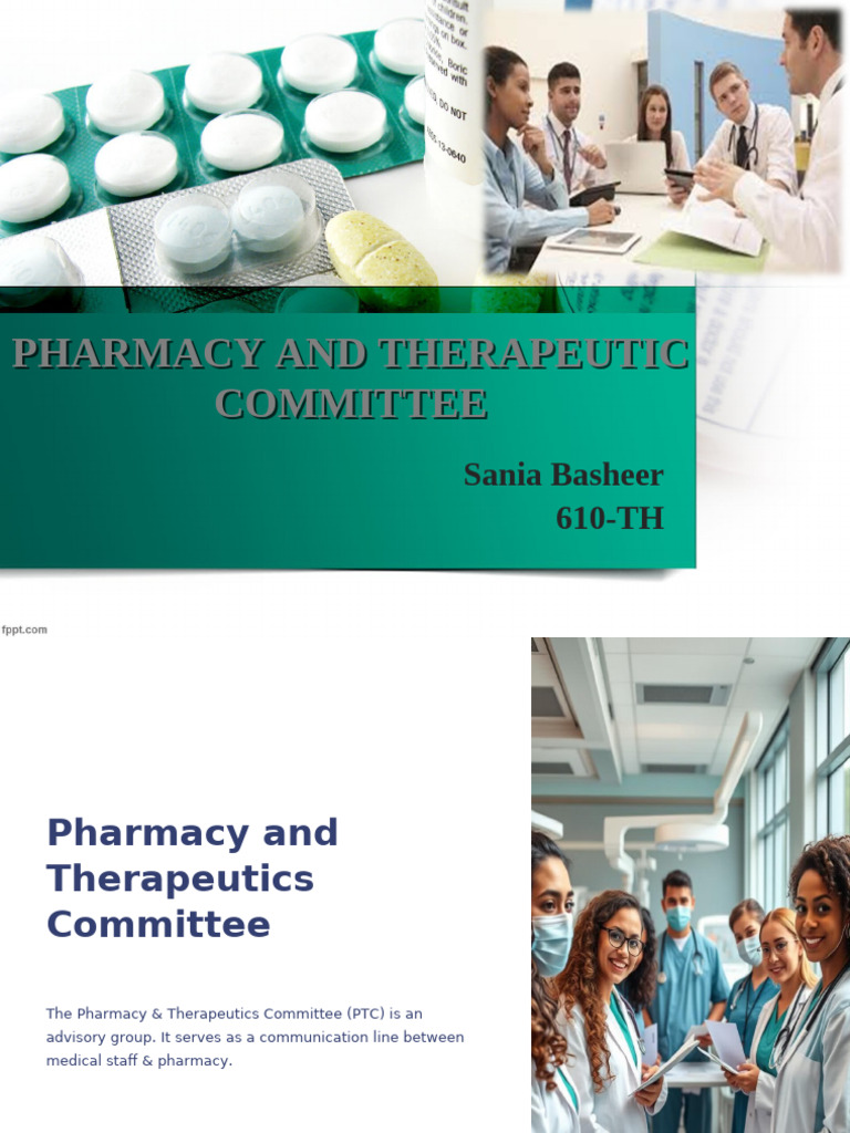Pharmacy and Therapeutics Committee Overview | PDF | Medical ...