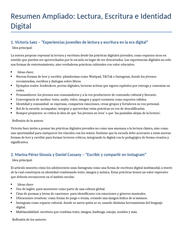 Lectura y Escritura en la Era Digital | PDF | Escritura | Comunicación ...