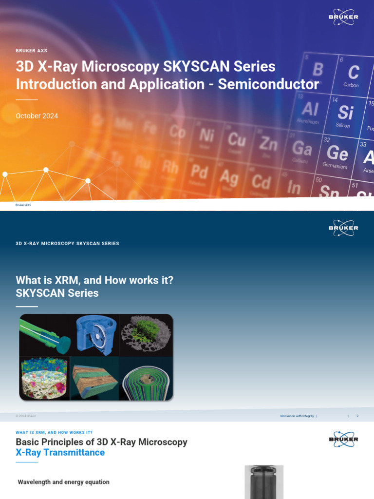 3D X-Ray Microscopy Applications | PDF | X Ray | Microscope