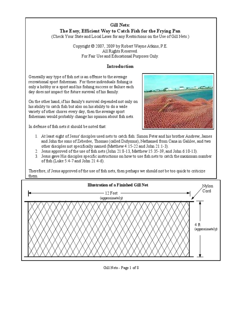 Gill Nets, PDF, Rope