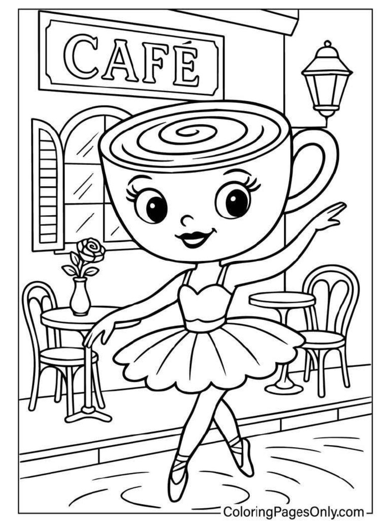 30 Ballerina Cappuccina Coloring Pages Free Printable PDF Online 