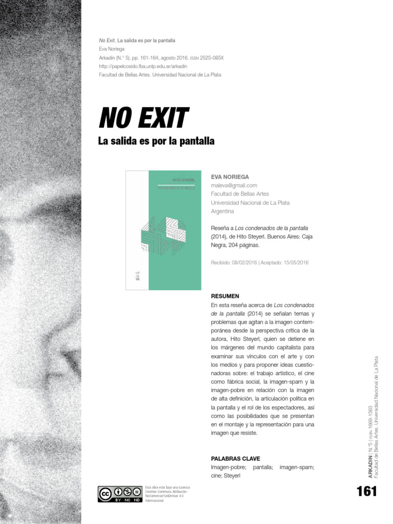 No Exit. La Salida Es Por La Pantalla | PDF | Imagen | Perspectiva ...