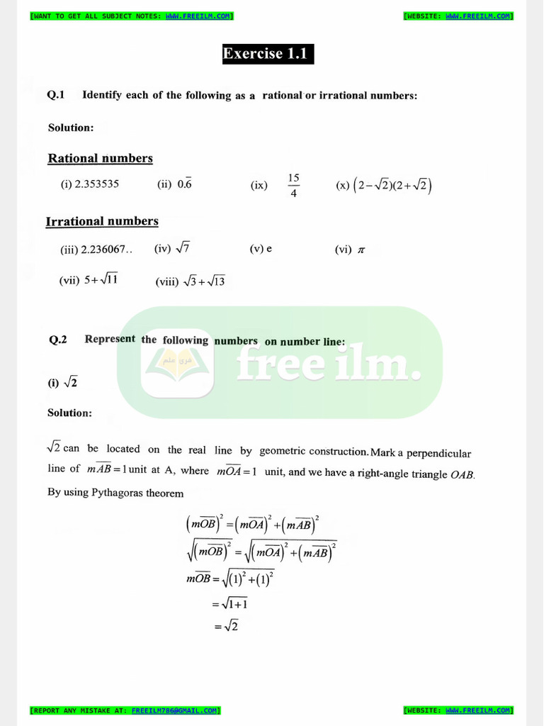 Ch1 Ex1.1 | PDF