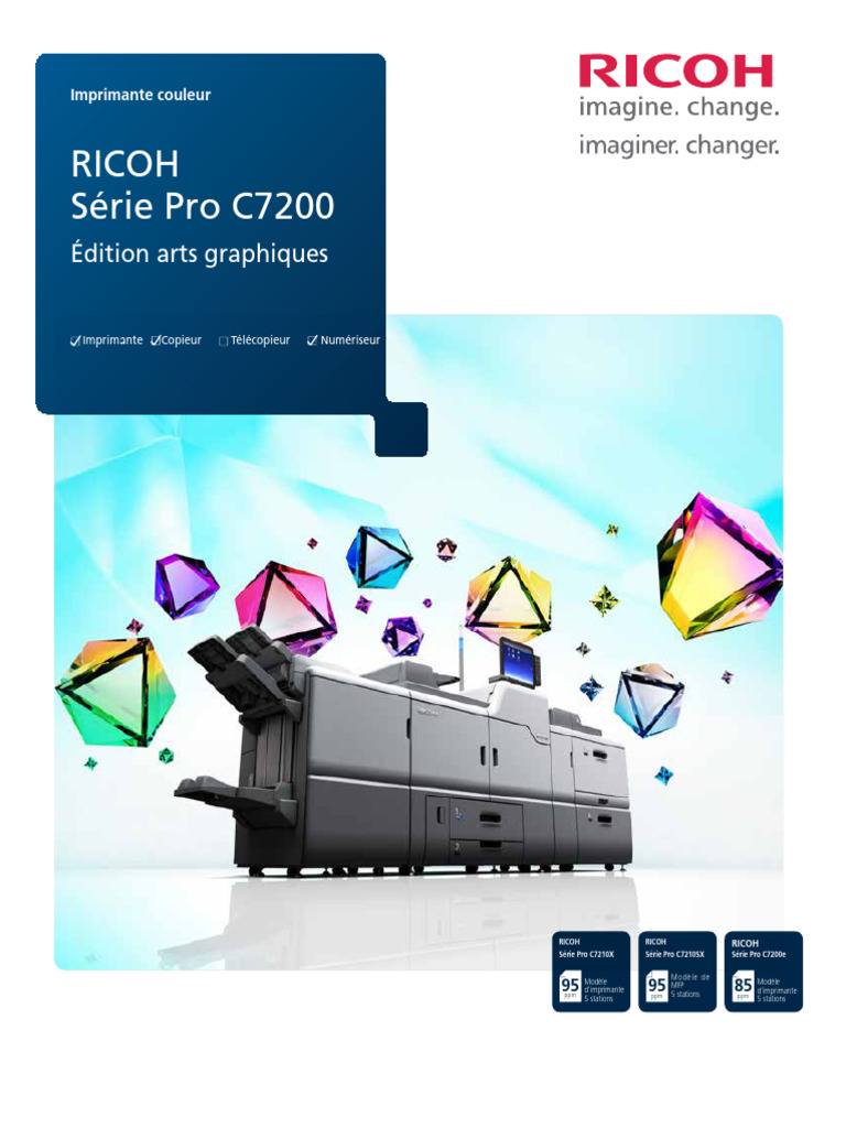 Imprimantes RICOH Pro C7200 : Efficacité et Qualité | PDF | Imprimante ...