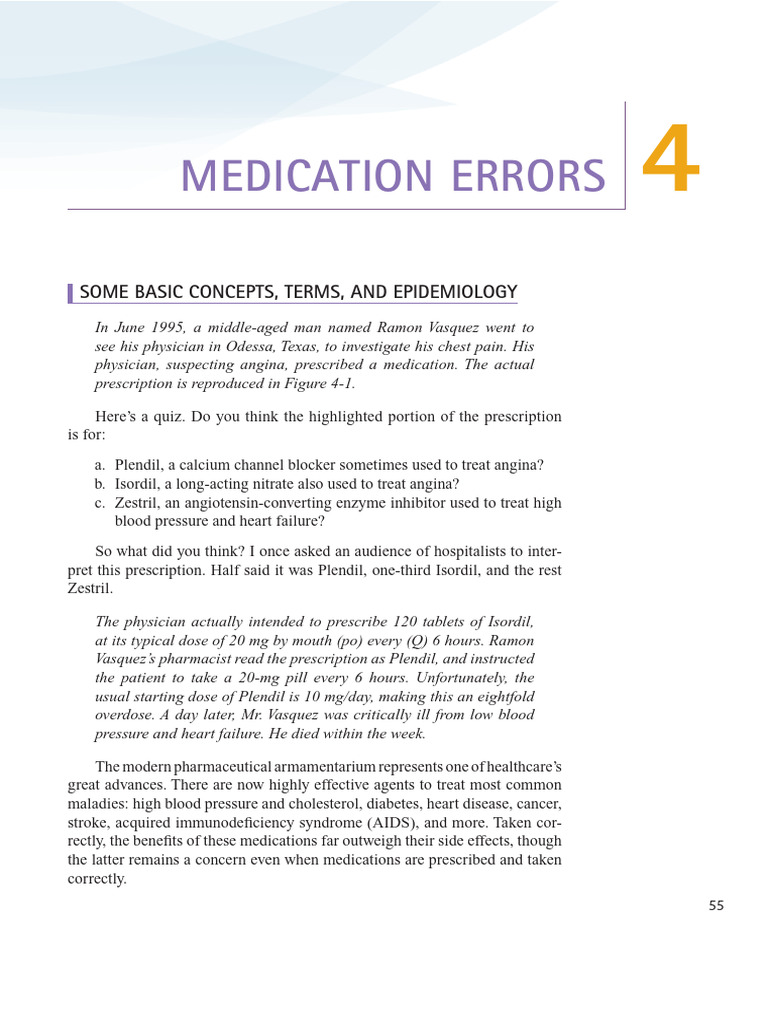 Medication Errors and Patient Safety | PDF | Medical Error | Medical ...